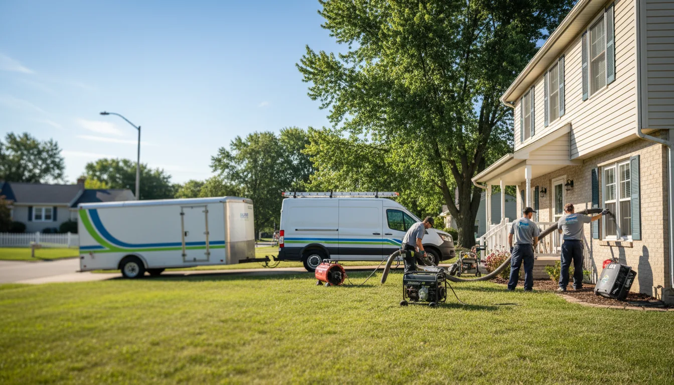 Flooded Basement Restoration And Cleanup With Repair in Depue, IL near me